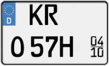 L & P Car Design KFZ Kennzeichen Auto Nummernschild 2 Stück 520mm x 110mm  Wunschkennzeichen DIN Autokennzeichen Fahrradträger Anhänger LKW  Wunschprägung amtliches Autoschild (2 Stück) 52cm x 11cm : : Auto  & Motorrad