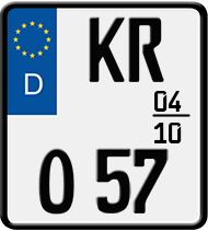 Saisonkennzeichen für Motorräder
