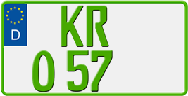 Eurokennzeichen für Traktoren