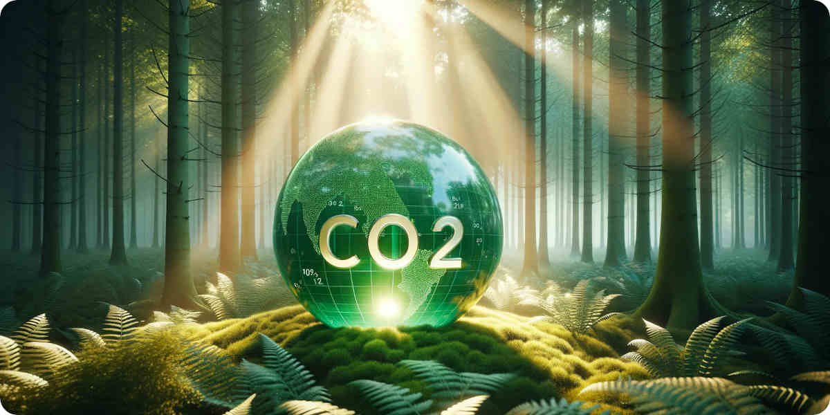 Symbolbild von einer grünen Weltkugel mit der Aufschrift 