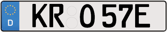 E-Kennzeichen Symbol-Grafik
